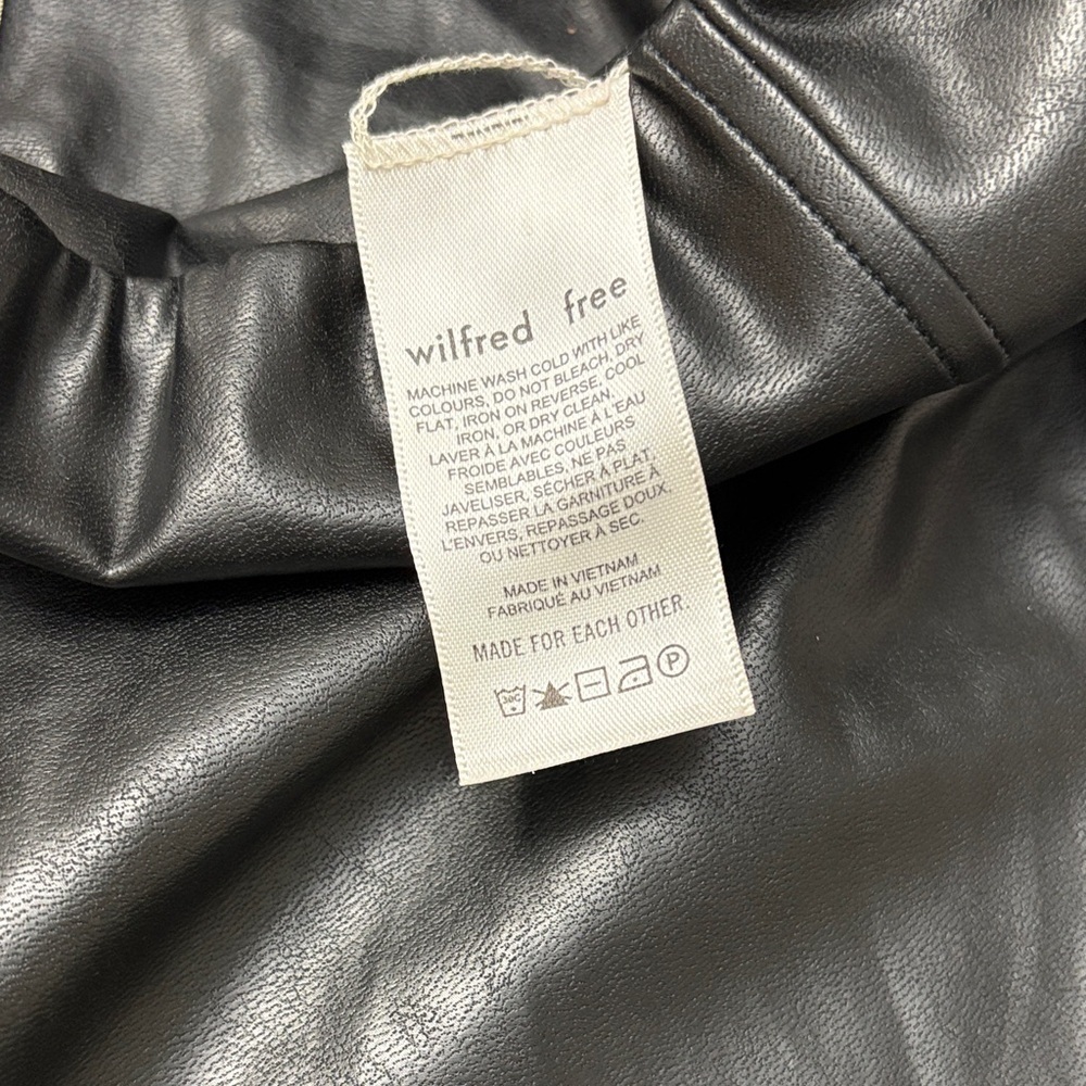 Wilfred Free Black Faux Leather Leggings - Picture 7 of 7